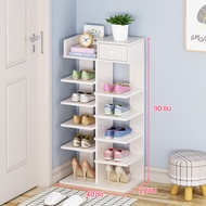Spring home ชั้นวางรองเท้า มี 6 ชั้น ชั้นวางรองเท้าไม้ พร้อมความจุขนาดใหญ่ Shoes Shelf ประหยัดพื้นที