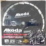 Akoda 14" Diamond Saw Blade Asphalt Cutting Black Dual Purpose