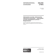 ISO/IEC 27001:2022 Information security, cybersecurity, and privacy protection — Information securit