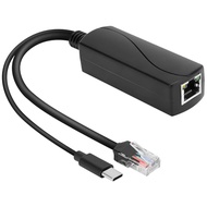 Gigabit Poe Splitter 5V 4A Type-C, Power Over Ethernet Adapter for Raspberry Pi 5, Power Supply Exch