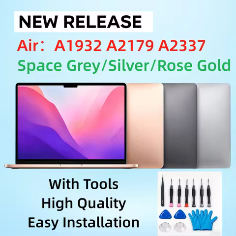 ZHUJI Brand 13” New LCD Screen Assembly Replacement for MacBook Air A2337 A1932 Full LCD Display Gre