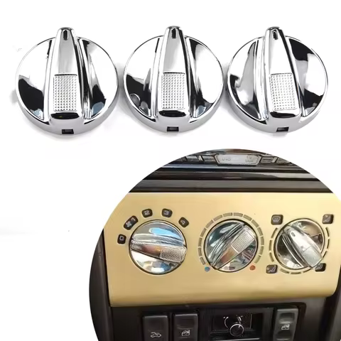 3pcs Chrome Air Switch Button Cover For Seat Ibiza Cordoba Tolodo VW Polo IV Golf III MK3 Jetta Pass