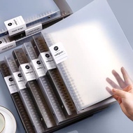(LOCAL SELLER) A5/B5/A4 binder transparent notebook shell 20 hole hardcover binder for loose leaf