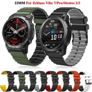 22mm Bands For Zeblaze Vibe 7 Pro Smart Watch Straps Silicone Wristband Zeblaze Stratos 2/3 GTR 2 Replacement Watchband Bracelet