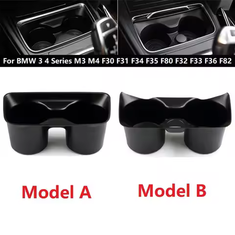ABS Center Console Drink Water Cup Holder Storage Table Insert Cover For BMW 3 4 Series M3M4 F30 F31