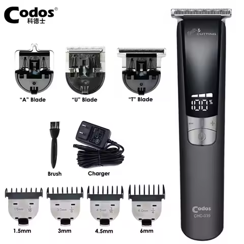 Codos 339 Professional Rechargeable Hair Clipper for Men Electric Lettering Hair Trimmer Razor Barbe