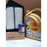 HONDA ACCORD T2A 2.4 AIR FILTER + OIL FILTER + KOYOMA 10W40 SEMI SYNTHETIC ENGINE OIL