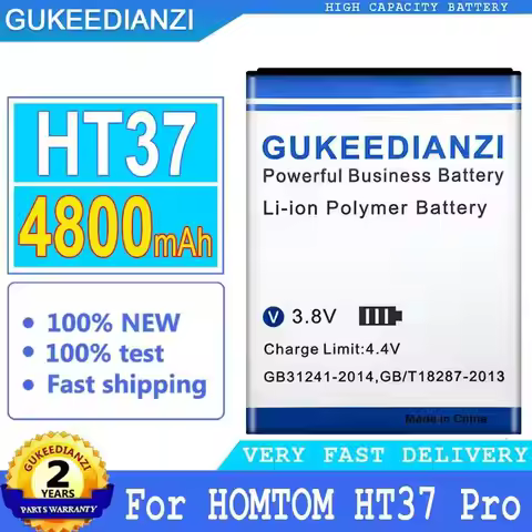 Mobile Phone Battery Stable High Compatibility 4800mAh For Homtom HT37 Pro