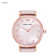 Armani  鑲鑽皮帶女手錶（AR1958）