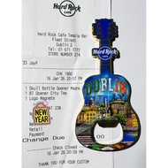 [Original] HRC Hard Rock Cafe DUBLIN Ireland | City Guitar Bottle Opener Magnet v22 | Fridge Magnets
