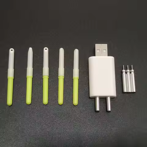 5pcs/lot Electric Light Stick With 5 rechargeable cr322 Battery Fishing Float Accessory Led Lightsti