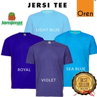 Baju Tshirt Jersey microfiber sportswear men t shirt - OREN SPORT QD04 Sport Wear Unisex Tshirt Blue