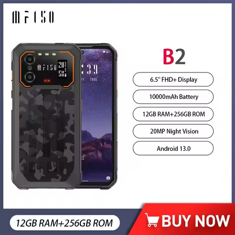 IIIF150 B2 Rugged Phone 6.5 Inch FHD+ 12GB(6GB+6GB) 256GB Night Vision Smartphone Android 13 48MP Ca