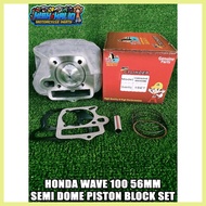 └ ∩ ☾ HACHI HONDA WAVE 100 56MM SEMI DOME PISTON CYLINDER BLOCK SET