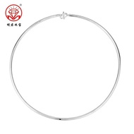 Baby Adult Collar Short Collar 999 Pure Silver Simple Longevity Lock Female Collar Adult Collar Bone