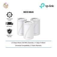 TP-Link Deco BE65 BE11000 Tri Band Whole Home Mesh WiFi 7 System - (1 / 2 / 3 Pack)