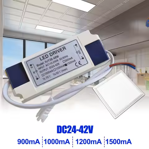 110V 220V 36W 40W 45W 48W LED Driver DC24-42V 900mA 1000mA 1200mA 1500mA Flicker Free Power Supply E