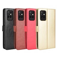 Holster Flip Stand Wallet Crazy Horse PU Leather Mobile Phone Case for Infinix Note 8 /  Infinix Note 8i /  Infinix Hot 10 / Infinix Hot 10 Lite