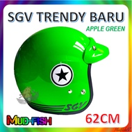 TOPI KELEDAR SGV 62 TRENDY BARU HELMET - GREEN (62CM)
