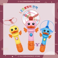 TOYCO Flying Duck UFO Toy with LED Light and Candy 10g