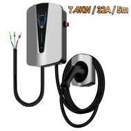 EV Charger Zerphic Q8 เครื่องชาร์จ EV 7kW / 22KW ควบคุมผ่านแอป ใช้ในบ้าน IP65