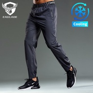 EAGLADE Jogging Sweat Cuffed Jogger Pants for Men Tracksuit Man Trousers Breathable D502 in Grey E05