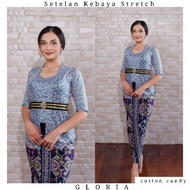 Gloria Two-tone Stretch Kutubaru Kebaya Set
