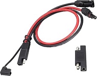 HCFeng10AWG SAE to M-C-4 Adapter Cable with SAE Polarity Reverse Adapter Conector,Solar Panel to SAE