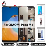 6.53 "LCD สำหรับ Xiaomi Poco M3สำหรับ Pocophone M3 M2010J19CG หน้าจอ LCD แผงหน้าจอสัมผัส Digitizer พ