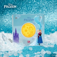 SK Jewellery Disney Anna &amp; Elsa Frozen Collectible 999 Pure Gold Coin