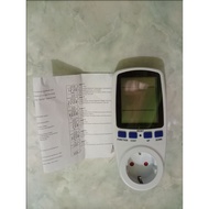 Watt meter socket