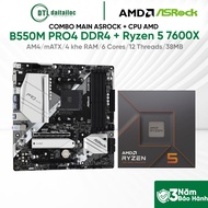 Combo MainBoard Asrock B550M Pro4 DDR4 + Cpu Ryzen 5 7600x | Genuine Genuine |