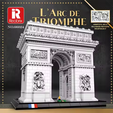 3381PCS Arc de Triomphe Model Building Blocks Paris landmark Building Bricks Desktop Decoration Diy 