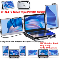 Spot supply [Fancytoy] OFIYAA 14inch P1/P2 Portable Triple Monitor Screen For Laptop Extender Suit F