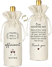 Wedding Wine Bag Gifts, Wedding Officiant Gift, Officiant Wine Bag Gift, Bridesmaid Gifts for Weddin