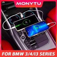 For BMW 3/4 i3 i4 Series G20 G26 USB Type-C Splitter Adapter Fast Charger Shunt Hub Docking Station 