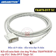 Weintek HMI connection cable to Delta PLC, Xinje TK6070-DVP PLC