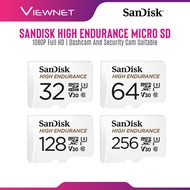 Sandisk High Endurance Micro SD Memory Card with 1080p Full HD Record, Perfect for Car Cam / CCTV