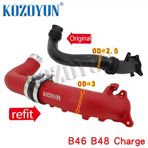 Charge Pipe Intake Turbo for BMW B46 B48 2.0T 320i 320ix 330i 330ix 330e F30 F31 F34 F35 G20 G21 420