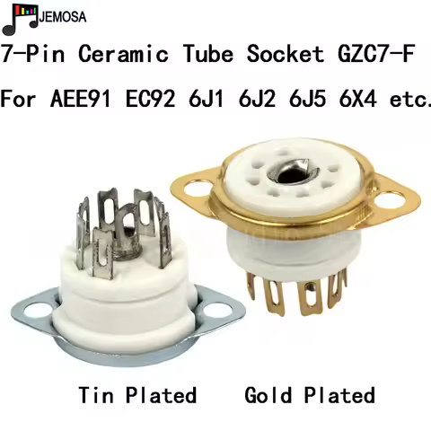 10PCS B7G 7Pin Tube Socket For EC92 6H2 EZZ91 6X4 EZ90 6Z4 EF95 6AU6 6J4 6AQ5 EF94 6J2 6J1 6C4 Vacuu