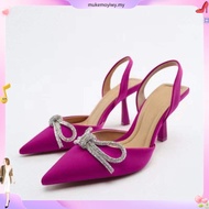 RAYA Heels 35-43 Size Pointed High Heels Large Bow Sexy Hollow