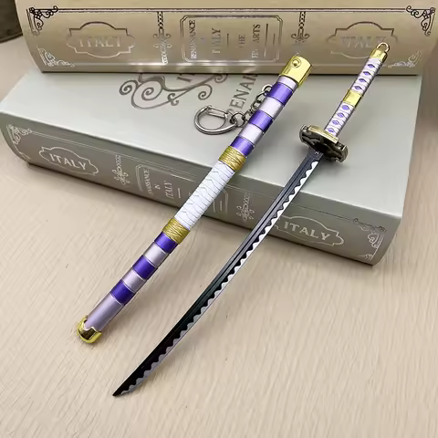 24cm Nidai Kitetsu II Katana Kozuki Sukiyaki One OP Piece Anime Peripherals Metal Pop Up Sword Weapo