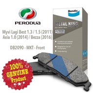 Original Bendix DB2090MKT Front Brake Pad - Perodua Myvi Lagi Best/ Axia/ Bezza