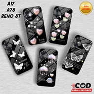 ( JJ 12 ) Softcase Glossy FLOWER MOTIF For HP OPPO Reno 8T 4G 5G A17 A17k a78 4G A78 5G A58 5G 8Z 8 