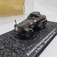 Ready Stock 1/72 World War II German sd.kfz 231 Wheel Armored Alloy Poland 1939 Brand New