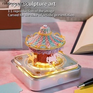 [Range11] Time Piece Calendar 2026 Desk Calendar With LED Light 3D Tear-away Calendar Paper Carving 