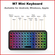M7 Bluetooth Mini Keyboard for Android,Window,1OS | Type C Charging | Remote Mobile Phones, Computer