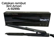 Amori A-9299B Hair Straightener 3in1 Straight, Curly & Soft Waves Professional Hair Straightener/ Am