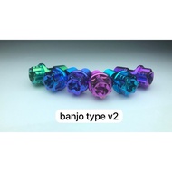 VIETNAMESE COARSE & SMOOTH THREAD TITANIUM BANJO BOLT