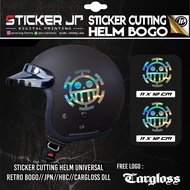 Stiker Helm, Sticker helem Cargloss Bogo 1 Set Variasi Virus